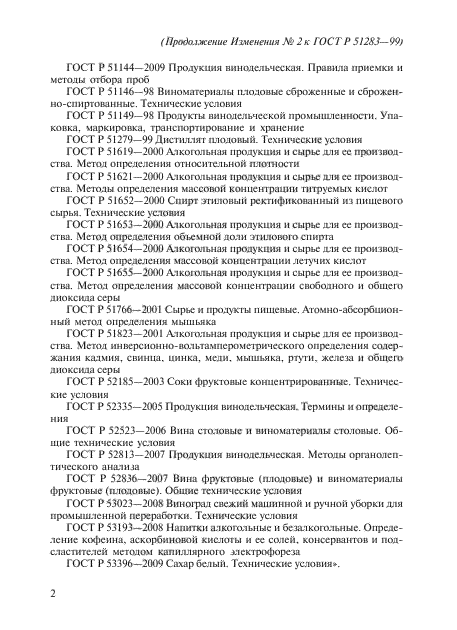 Изменение №2 к ГОСТ Р 51283-99