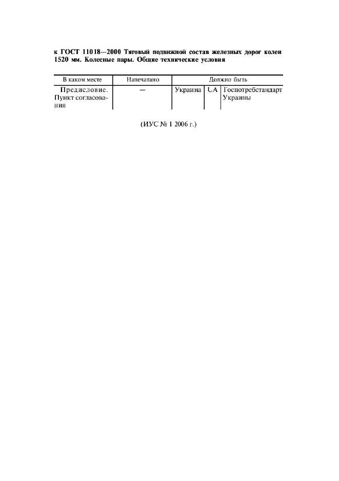Поправка к ГОСТ 11018-2000