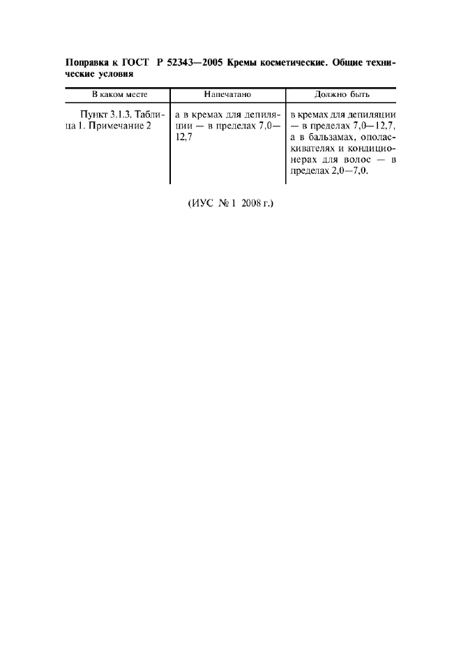 Поправка к ГОСТ Р 52343-2005