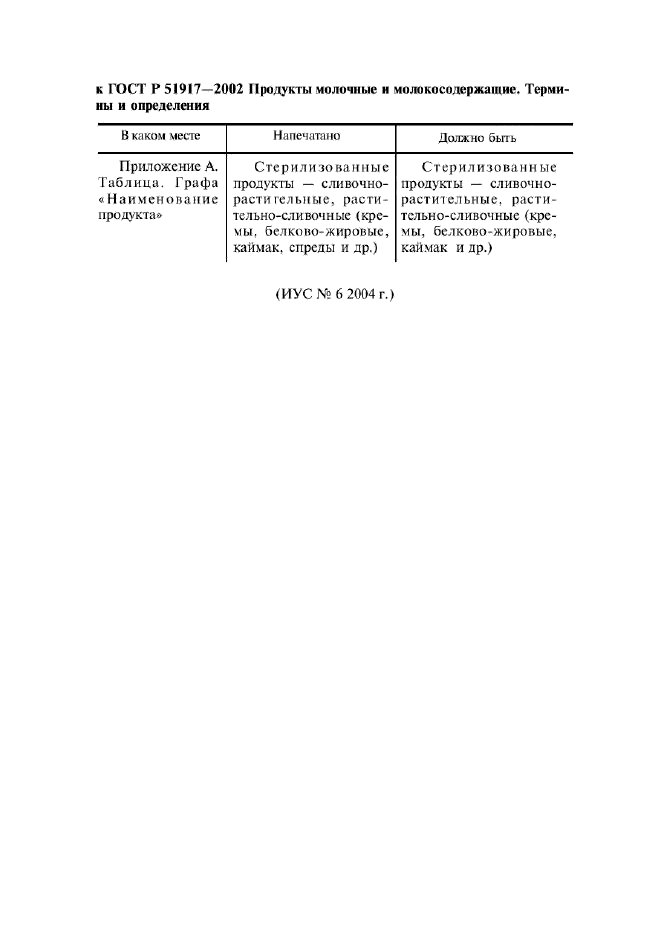 Поправка к ГОСТ Р 51917-2002