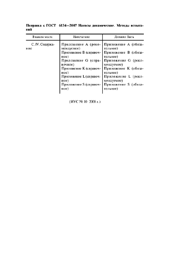 Поправка к ГОСТ 6134-2007