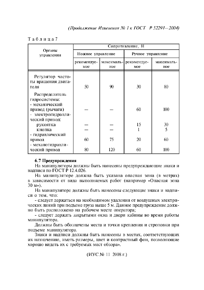 Изменение №1 к ГОСТ Р 52291-2004