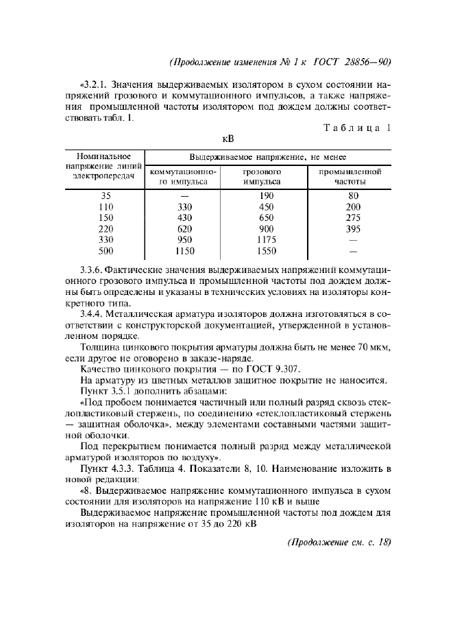 Изменение №1 к ГОСТ 28856-90