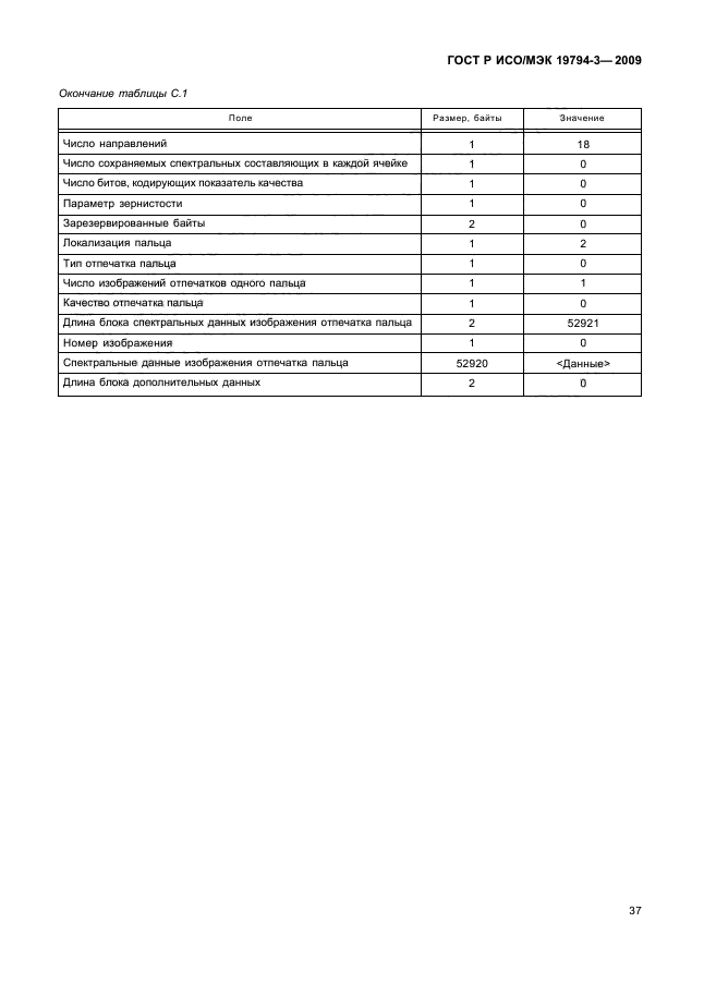 ГОСТ Р ИСО/МЭК 19794-3-2009