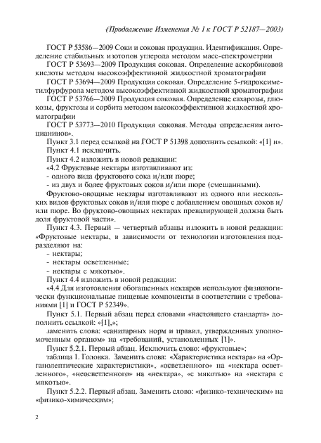 Изменение №1 к ГОСТ Р 52187-2003