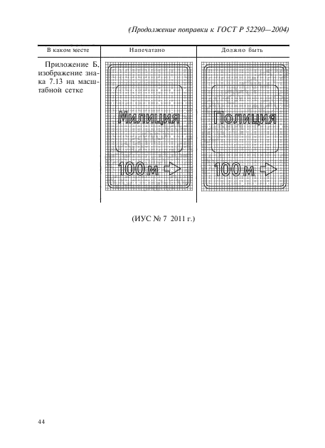 Поправка к ГОСТ Р 52290-2004