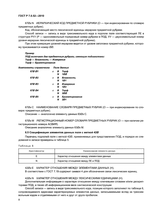 ГОСТ Р 7.0.52-2010