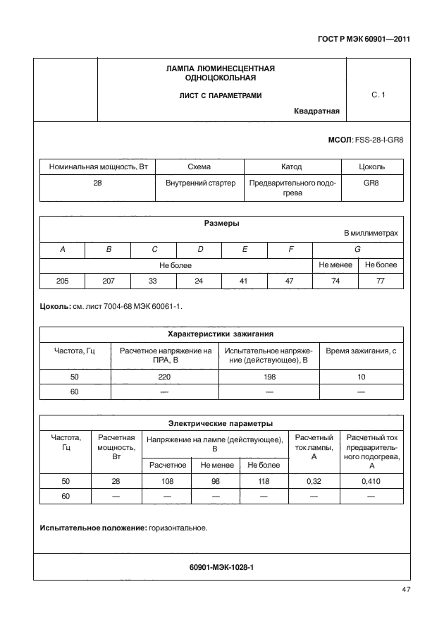 ГОСТ Р МЭК 60901-2011