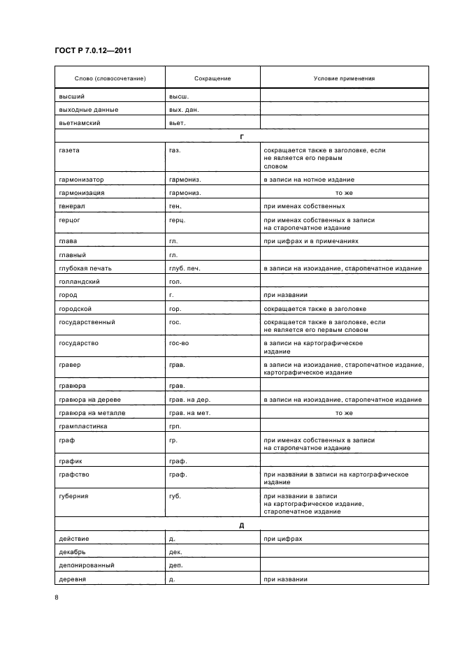 ГОСТ Р 7.0.12-2011