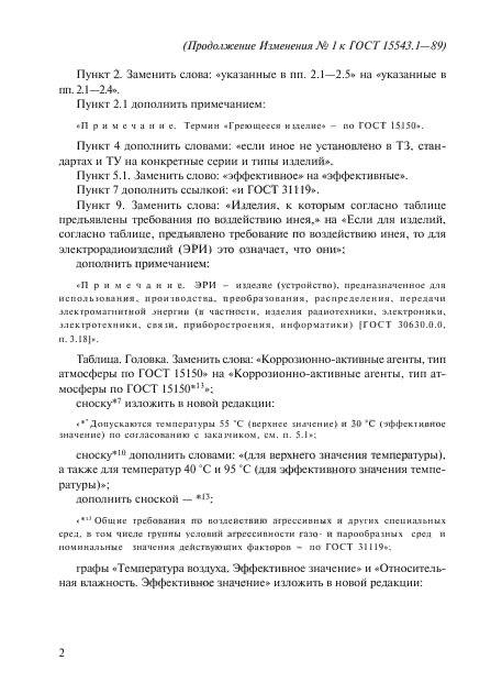 Изменение №1 к ГОСТ 15543.1-89