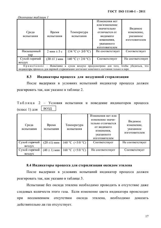 ГОСТ ISO 11140-1-2011