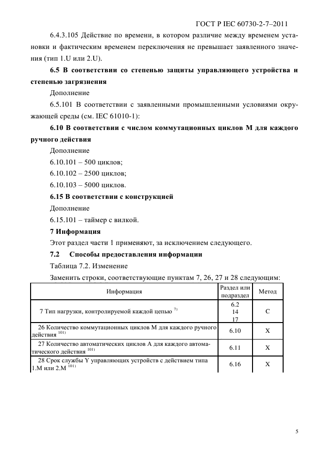 ГОСТ IEC 60730-2-7-2011