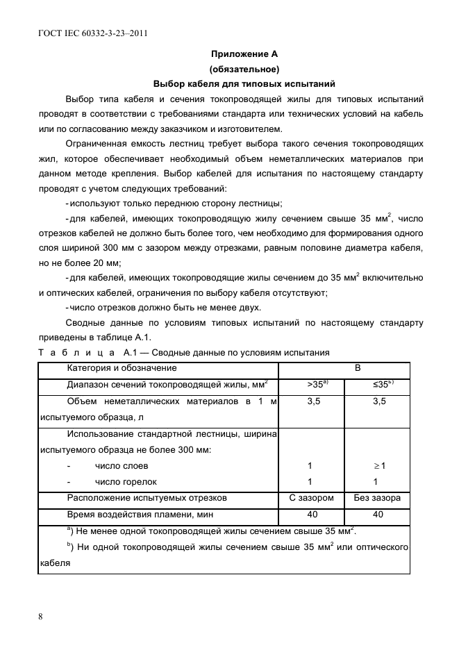 ГОСТ IEC 60332-3-23-2011