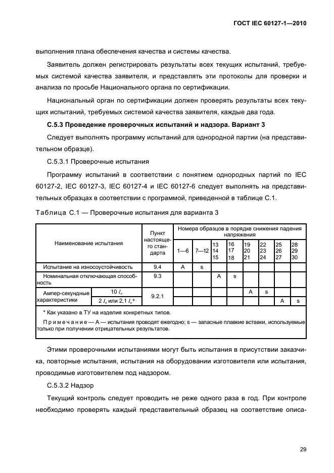 ГОСТ IEC 60127-1-2010