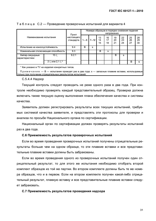 ГОСТ IEC 60127-1-2010