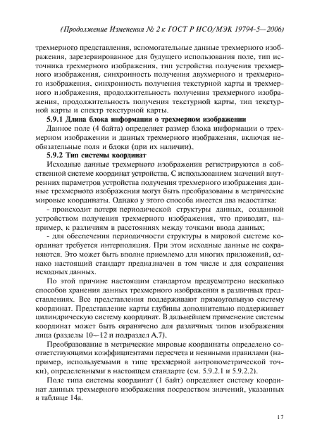 Изменение №2 к ГОСТ Р ИСО/МЭК 19794-5-2006