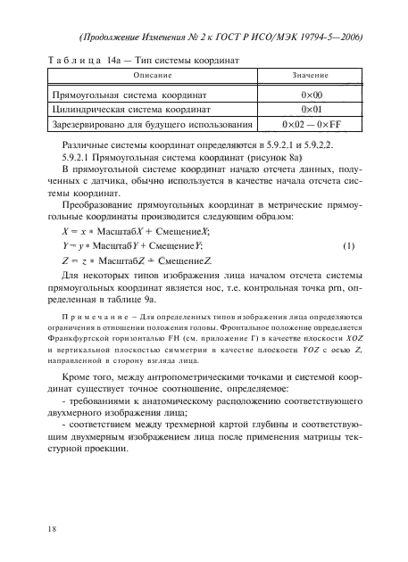 Изменение №2 к ГОСТ Р ИСО/МЭК 19794-5-2006