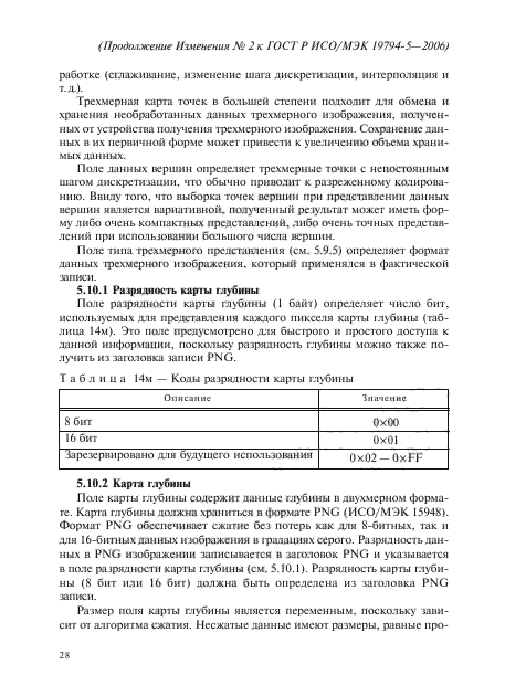 Изменение №2 к ГОСТ Р ИСО/МЭК 19794-5-2006
