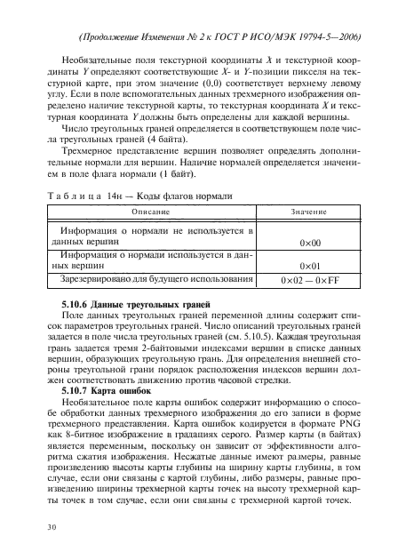 Изменение №2 к ГОСТ Р ИСО/МЭК 19794-5-2006