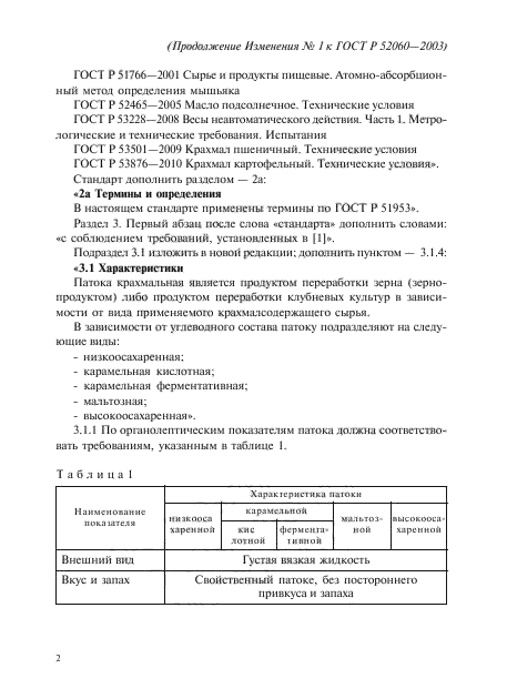 Изменение №1 к ГОСТ Р 52060-2003