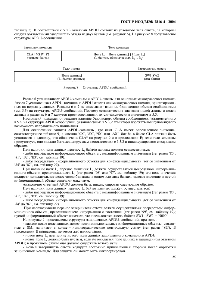 ГОСТ Р ИСО/МЭК 7816-4-2004