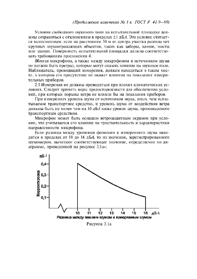 Изменение №1 к ГОСТ Р 41.9-99