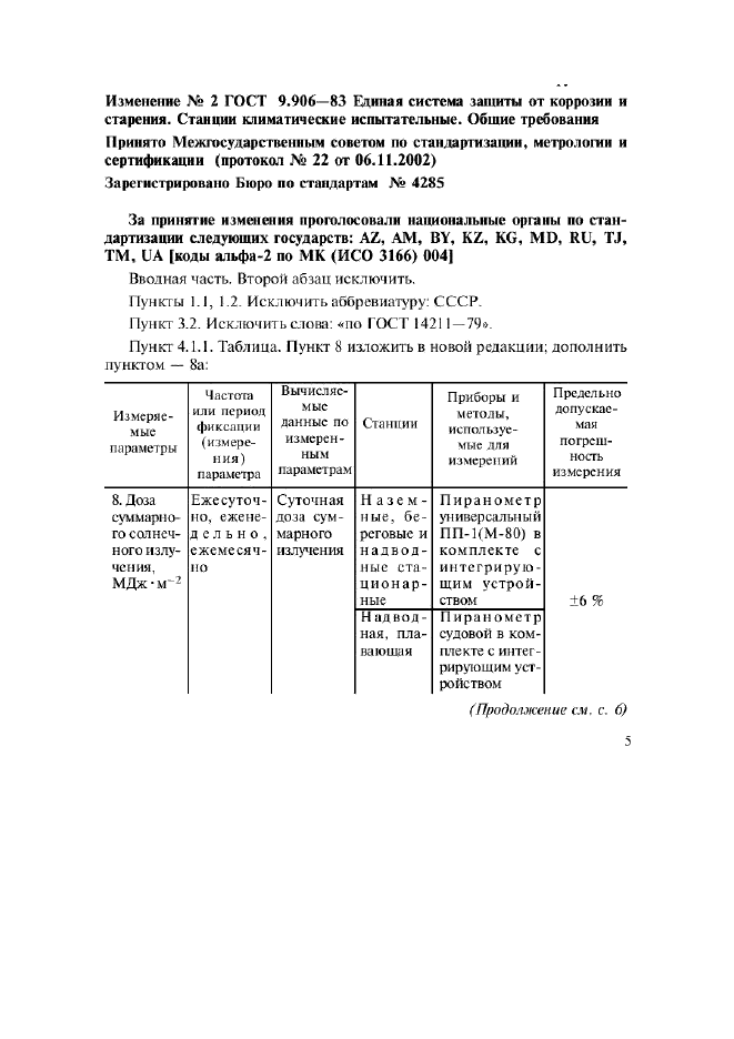 Изменение №2 к ГОСТ 9.906-83