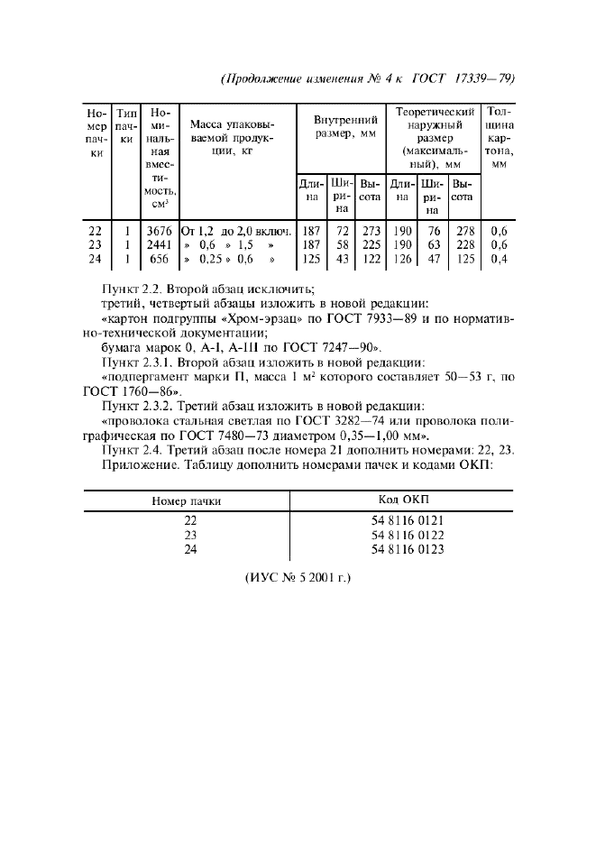 Изменение №4 к ГОСТ 17339-79