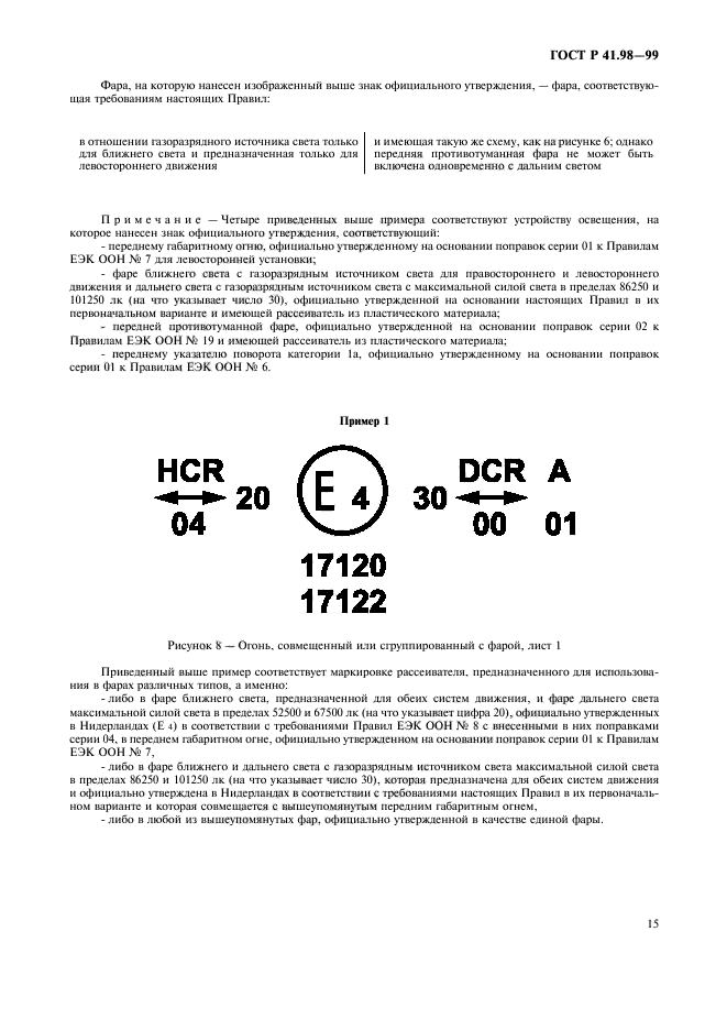 ГОСТ Р 41.98-99